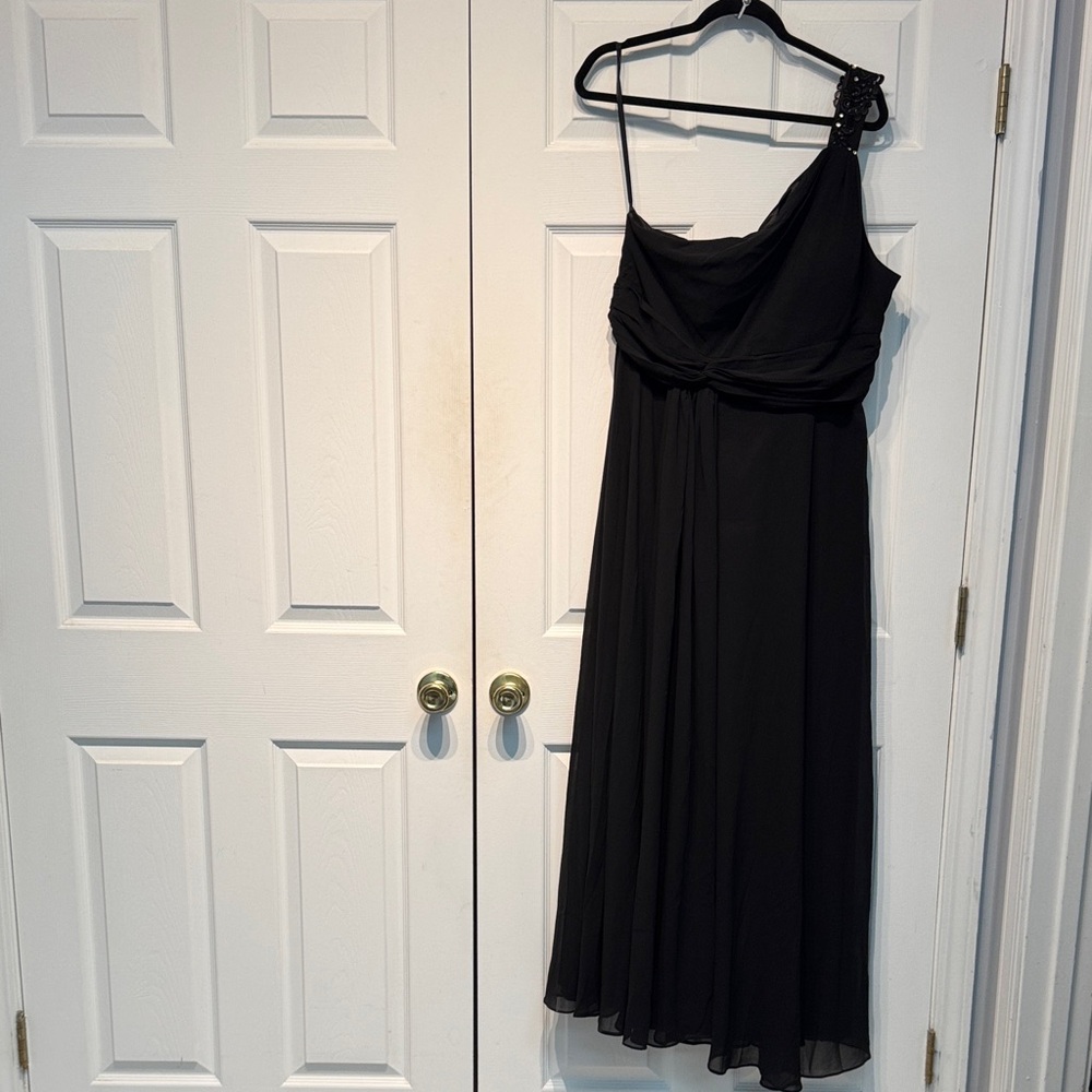 Ever Pretty One Shoulder Black Dress
